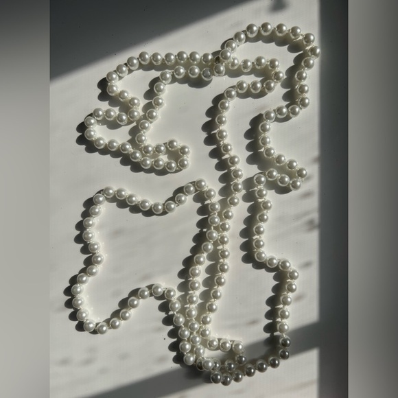 Faux Pearls Halloween Costume Cosplay Accessory 20s Flapper Glamour Jewelry - Picture 6 of 7